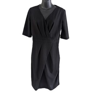 sisley V-neck Faux Wrap Dress Size S